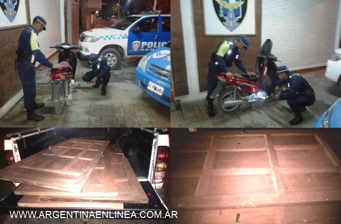 CAMINERA: EVITAN ROBO DE MOTO Y PUERTAS DE ALGARROBO EN SAENZ PEÑA 