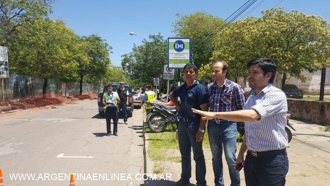 Bolatti  participó del operativo de tránsito haciendo hincapié en la prohibición de estacionar en la mano izquierda