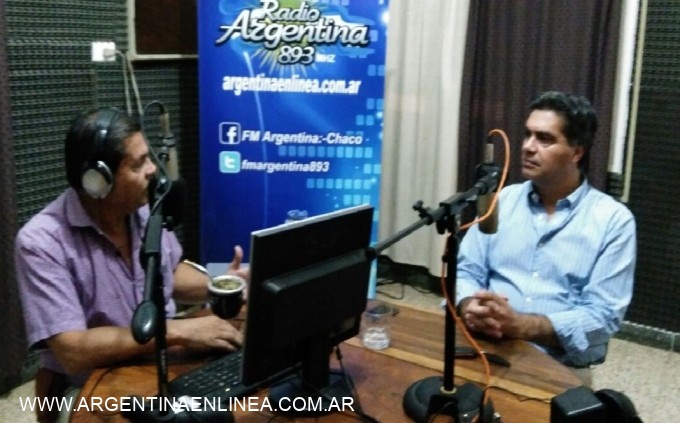 El Intendente Jorge Capitanich en vivo en Charlas en Radio 