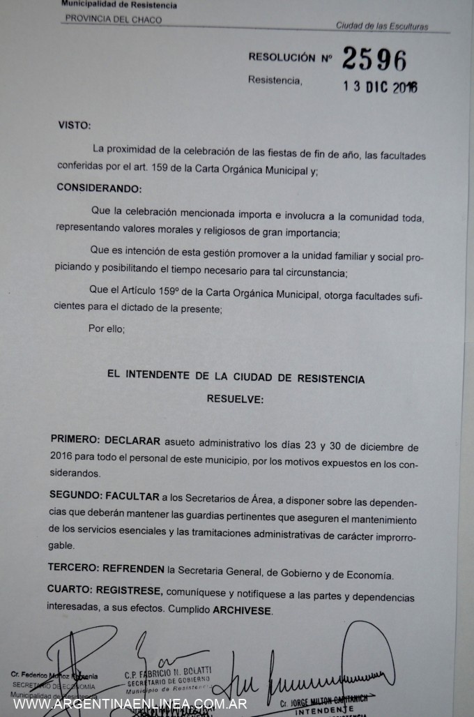 Asueto administrativo los días 23 y 30 para el personal municipal