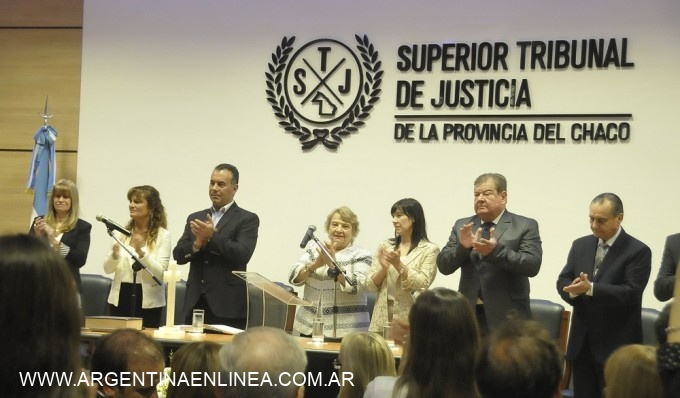 EN EL JURAMENTO DE GRILLO COMO PRESIDENTE DEL SUPERIOR TRIBUNAL, EL VICEGOBERNADOR RATIFICÓ EL TRABAJO EN CONJUNTO CON LA JUSTICIA